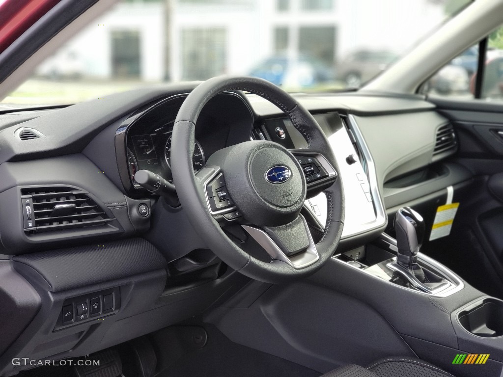 2020 Subaru Outback 2.5i Premium Slate Black Steering Wheel Photo #139158628