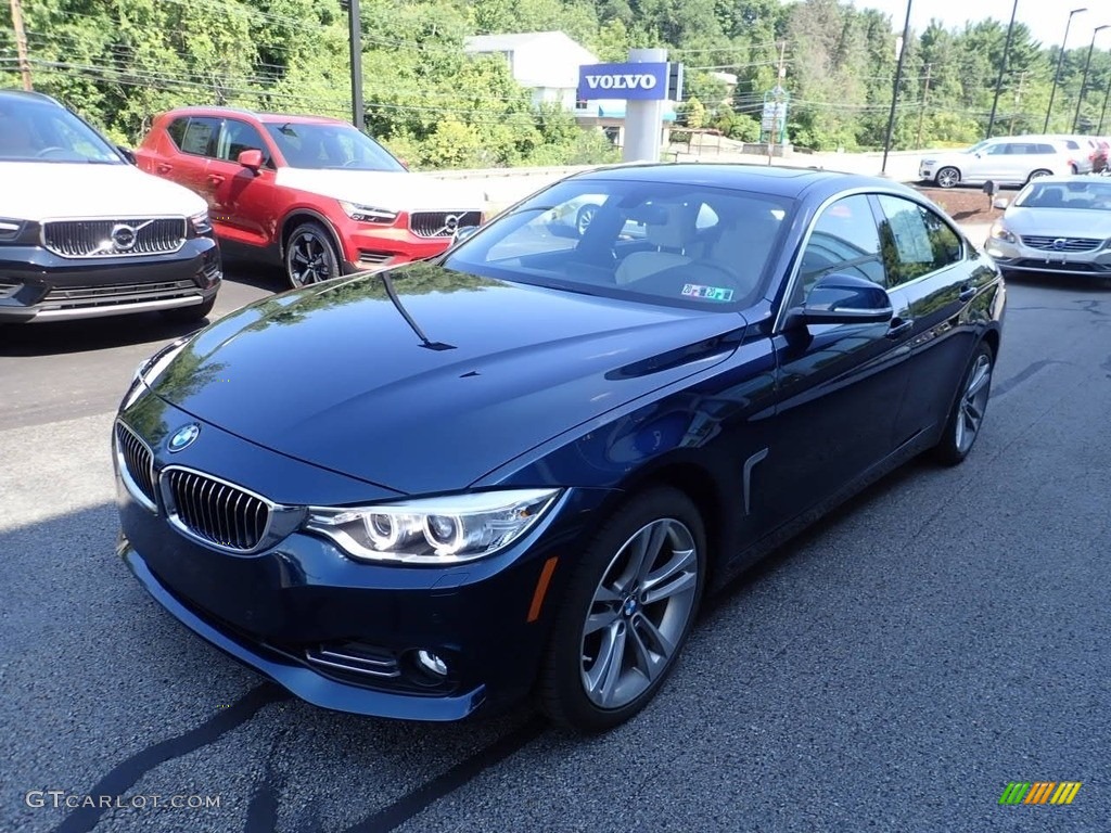 2017 4 Series 430i xDrive Gran Coupe - Midnight Blue Metallic / Black photo #8