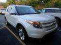 2014 White Platinum Ford Explorer Limited 4WD  photo #4