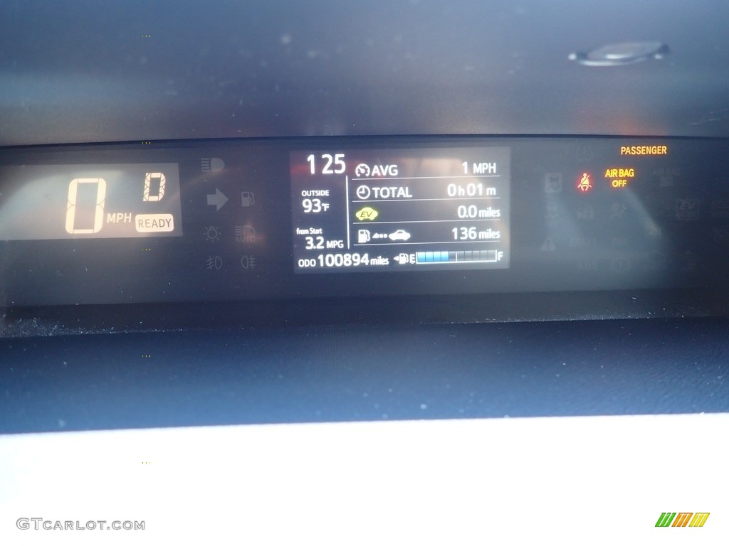 2018 Prius c One - Black Sand Pearl / Black photo #27
