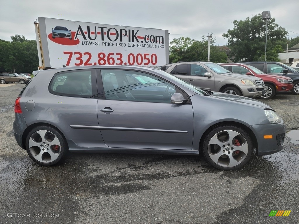 2009 GTI 2 Door - United Grey Metallic / Interlagos Black Cloth photo #2