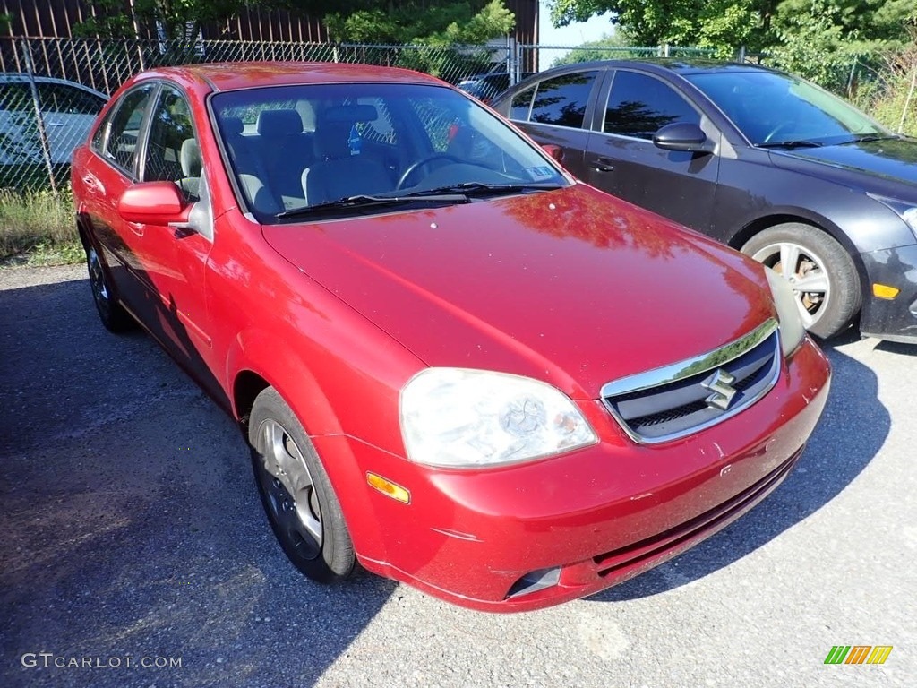 2008 Forenza  - Fusion Red Metallic / Grey photo #4