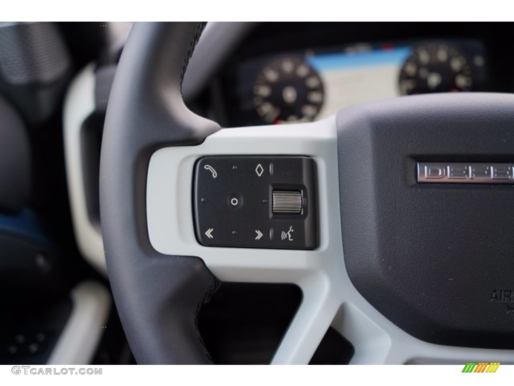 2020 Land Rover Defender 110 SE Ebony Steering Wheel Photo #139167736