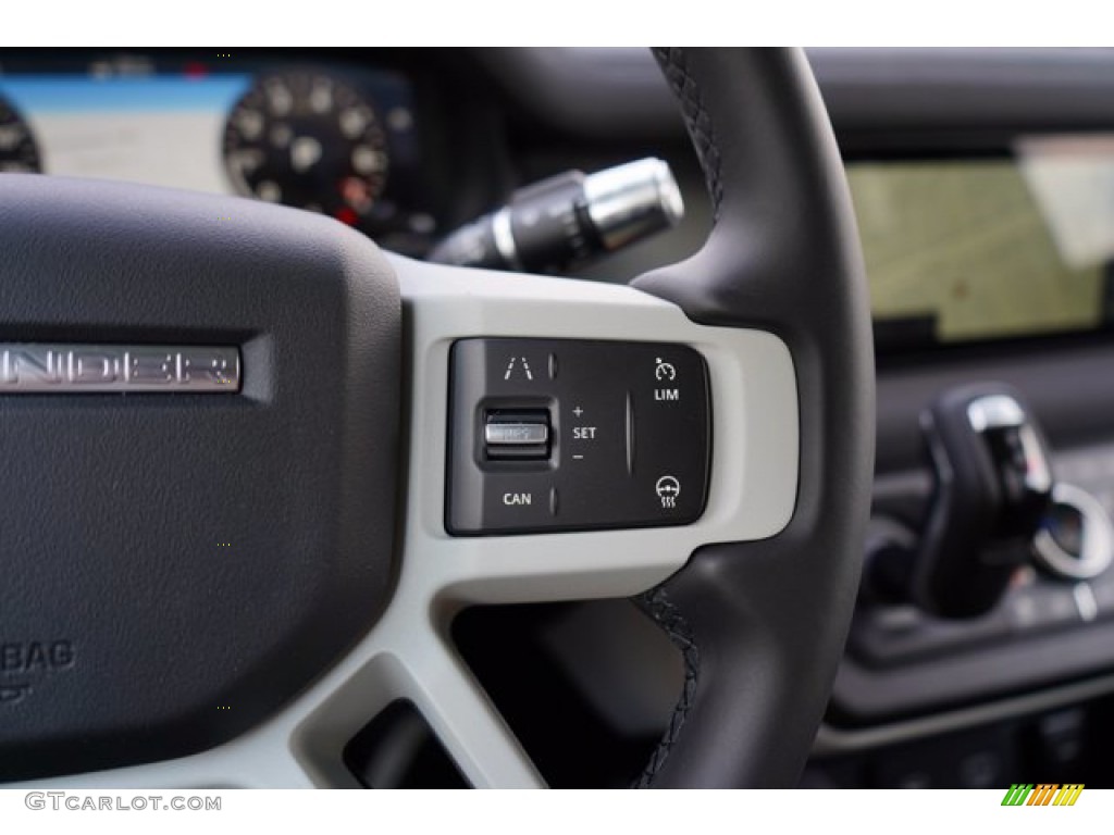 2020 Land Rover Defender 110 SE Ebony Steering Wheel Photo #139167748