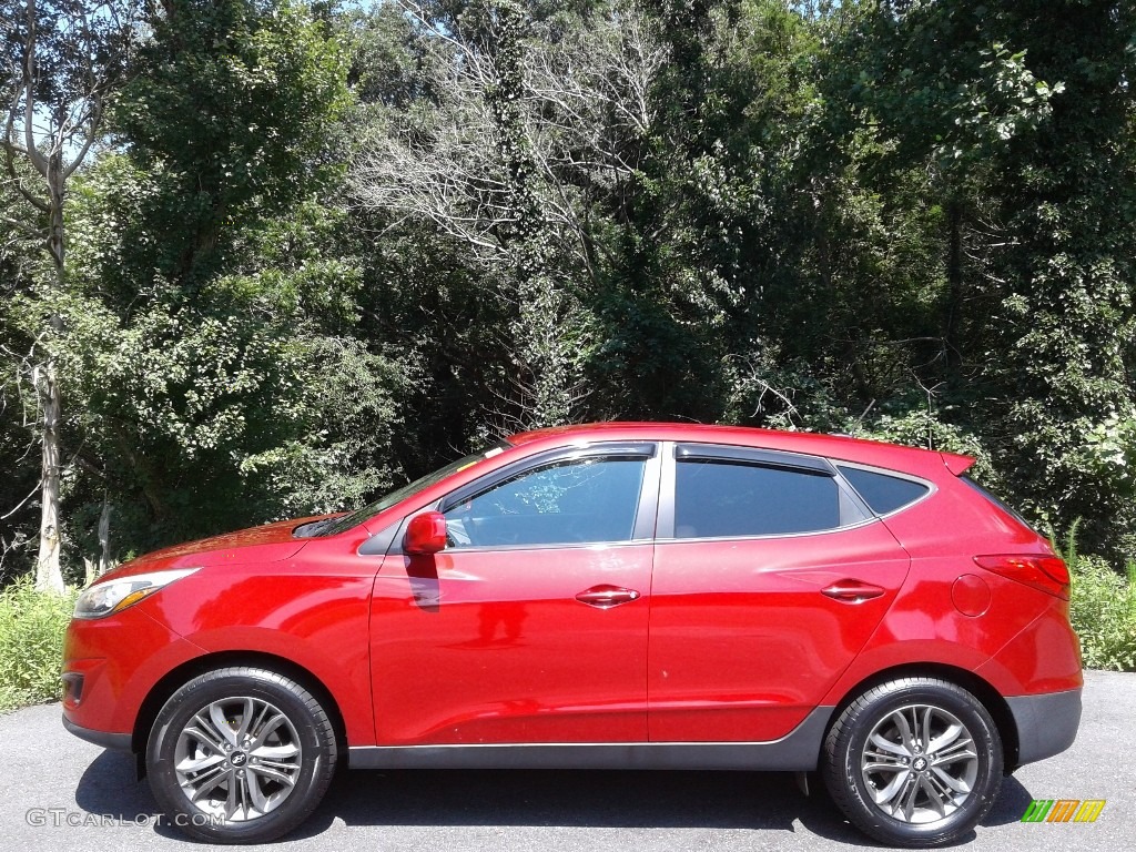 2015 Tucson GLS AWD - Garnet Red / Beige photo #1