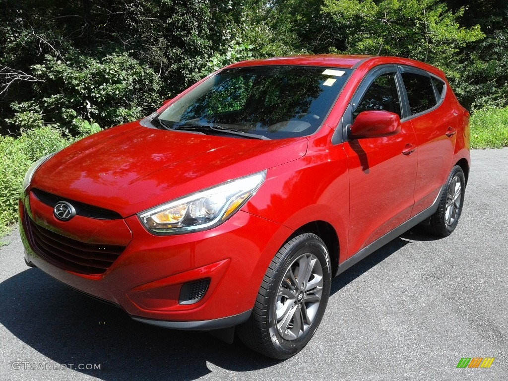 2015 Tucson GLS AWD - Garnet Red / Beige photo #2