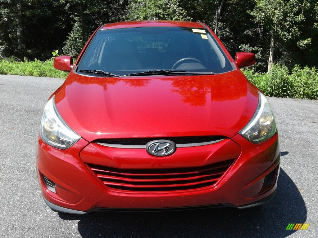 2015 Tucson GLS AWD - Garnet Red / Beige photo #3