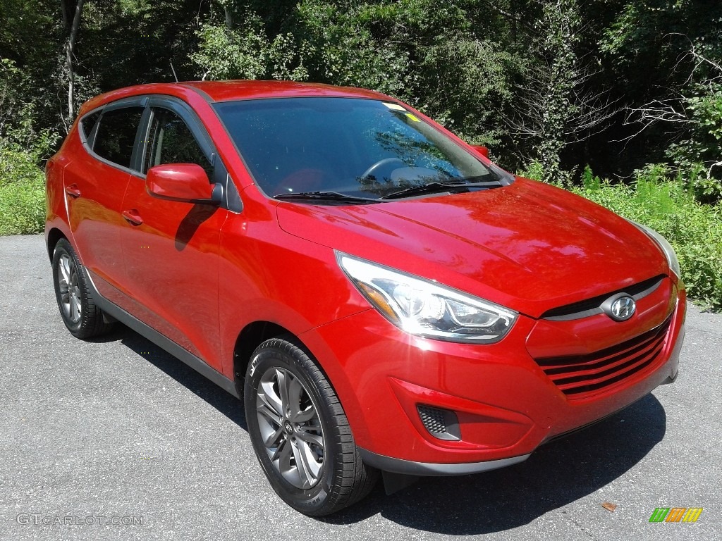 2015 Tucson GLS AWD - Garnet Red / Beige photo #4
