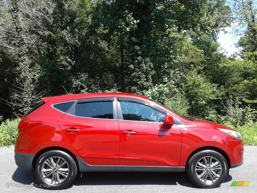 2015 Tucson GLS AWD - Garnet Red / Beige photo #5