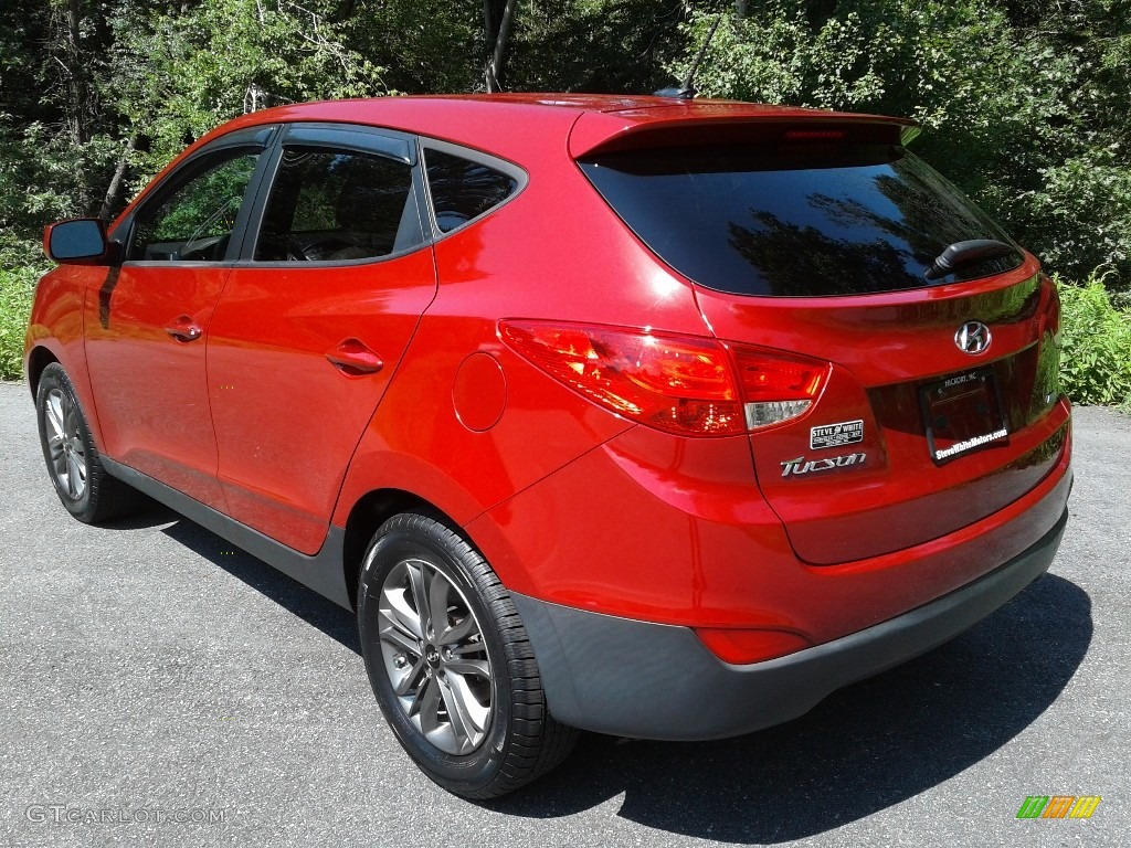 2015 Tucson GLS AWD - Garnet Red / Beige photo #8