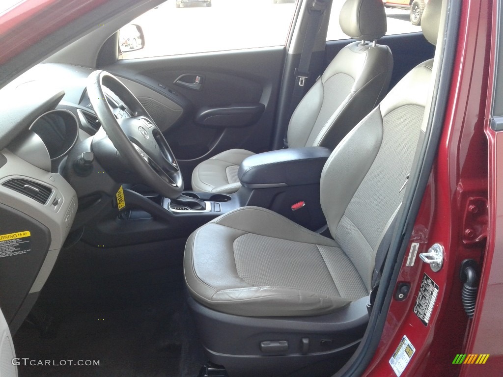 2015 Tucson GLS AWD - Garnet Red / Beige photo #10