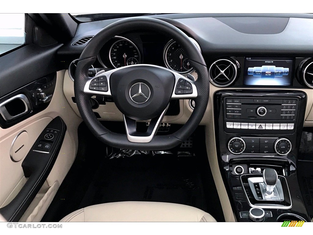 2017 Mercedes-Benz SLC 300 Roadster Sahara Beige Dashboard Photo #139170676