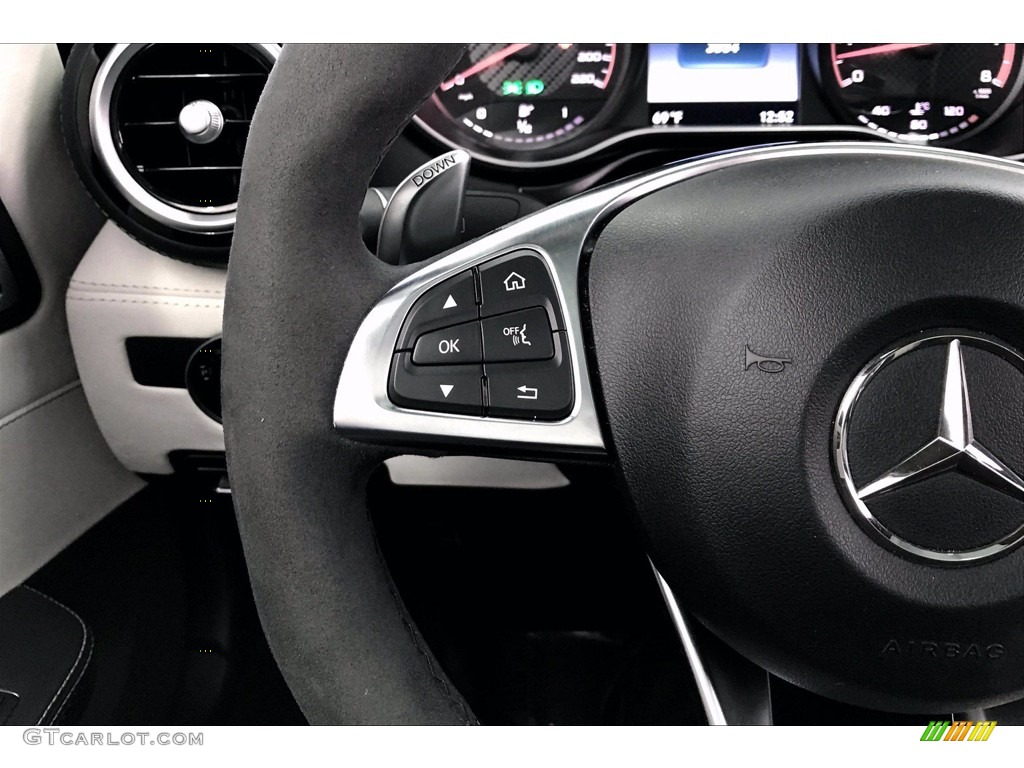 2017 Mercedes-Benz AMG GT Coupe Porcelain/Black Steering Wheel Photo #139172546
