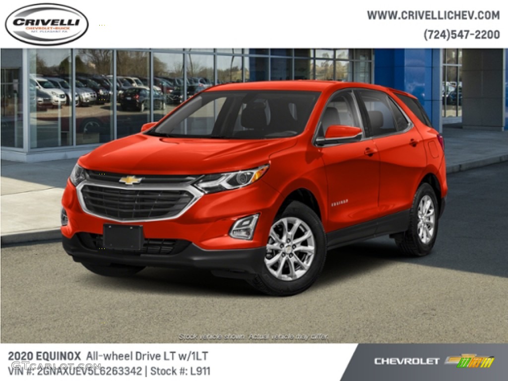 2020 Equinox LT AWD - Cayenne Orange Metallic / Jet Black photo #1