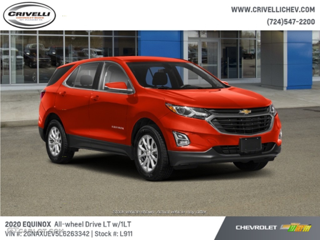2020 Equinox LT AWD - Cayenne Orange Metallic / Jet Black photo #4