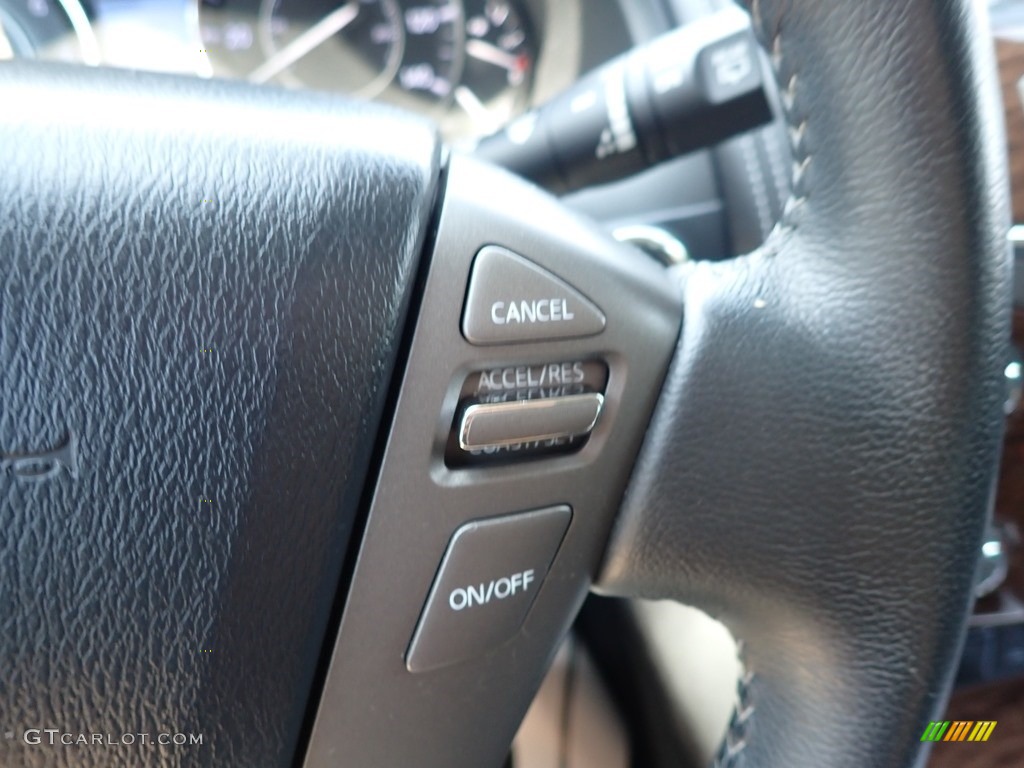2018 Nissan Armada SV 4x4 Charcoal Steering Wheel Photo #139173369