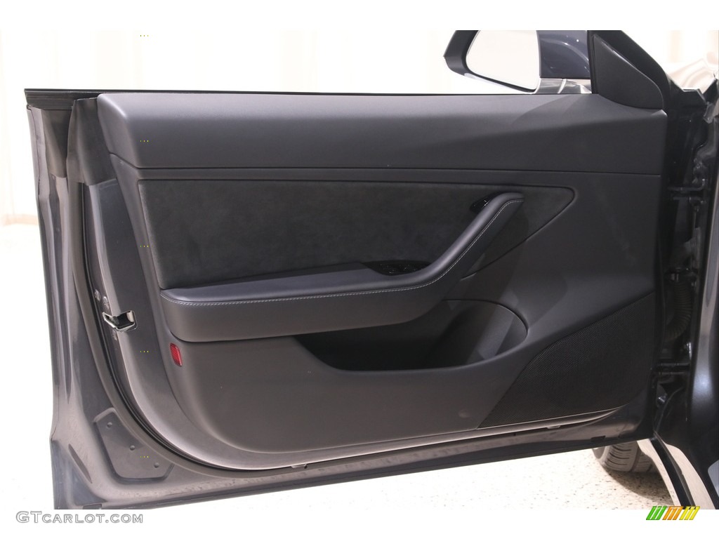 2018 Tesla Model 3 Long Range Black Door Panel Photo #139174248