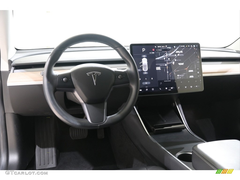 2018 Model 3 Long Range - Midnight Silver Metallic / Black photo #7