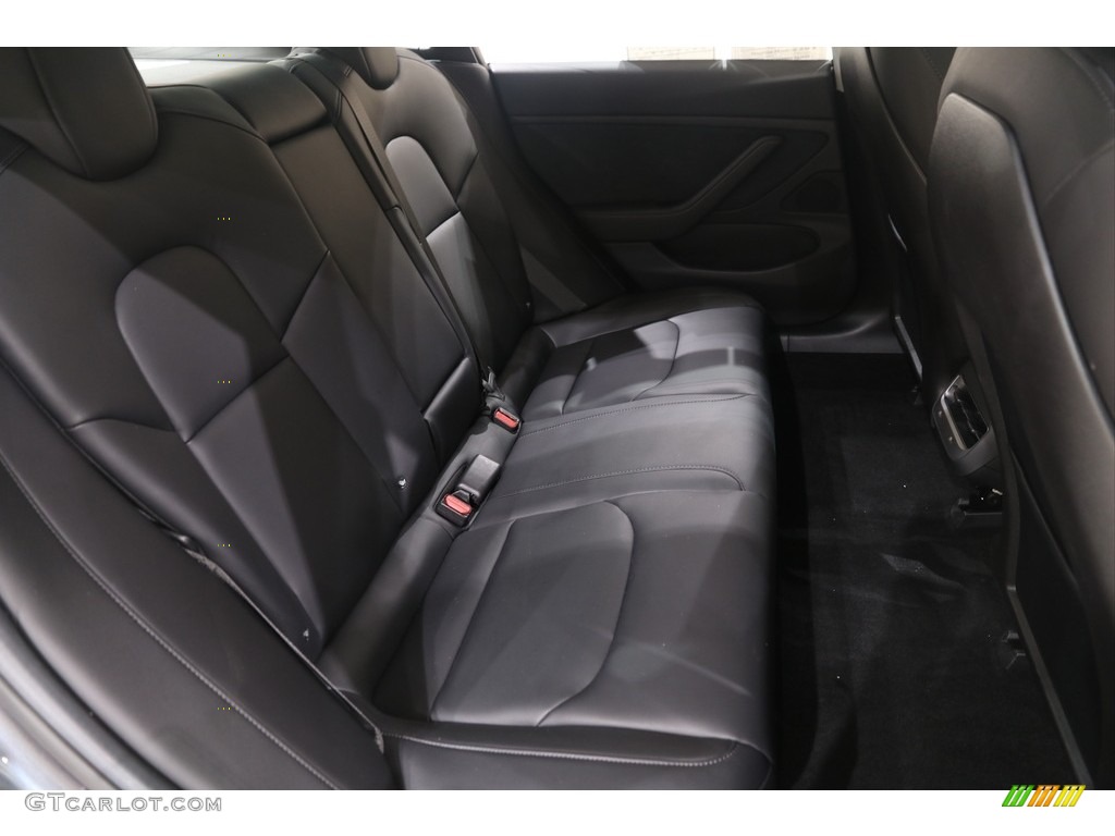 2018 Model 3 Long Range - Midnight Silver Metallic / Black photo #24