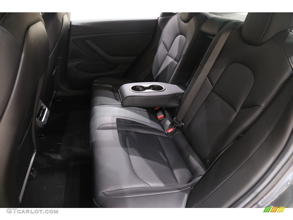 2018 Model 3 Long Range - Midnight Silver Metallic / Black photo #26