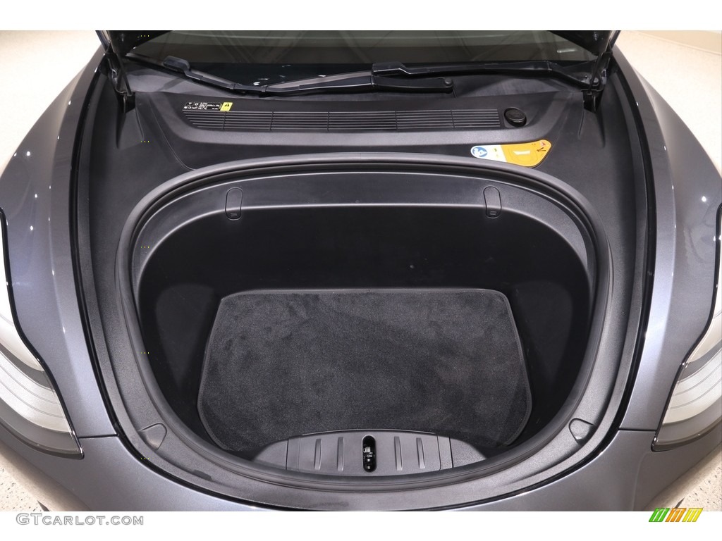2018 Model 3 Long Range - Midnight Silver Metallic / Black photo #28