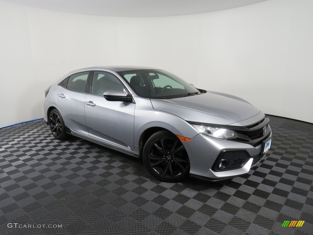 Lunar Silver Metallic 2017 Honda Civic Sport Hatchback Exterior Photo #139175114