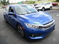 2018 Aegean Blue Metallic Honda Civic EX-T Sedan  photo #7