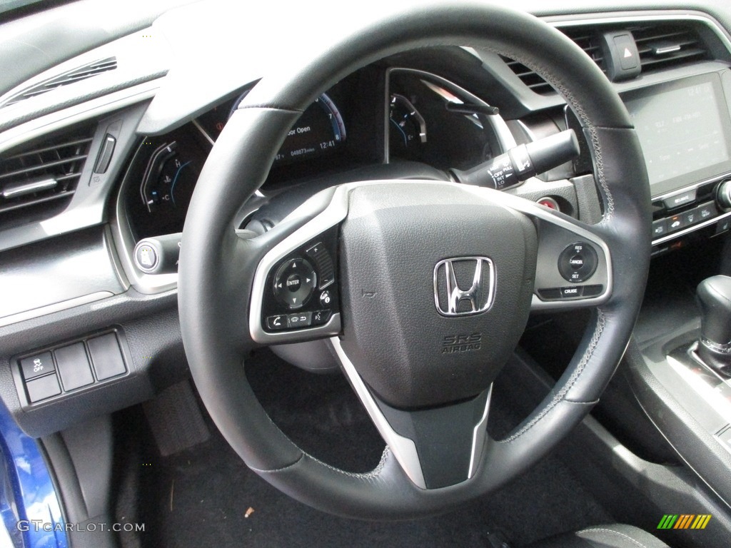 2018 Honda Civic EX-T Sedan Black Steering Wheel Photo #139176501