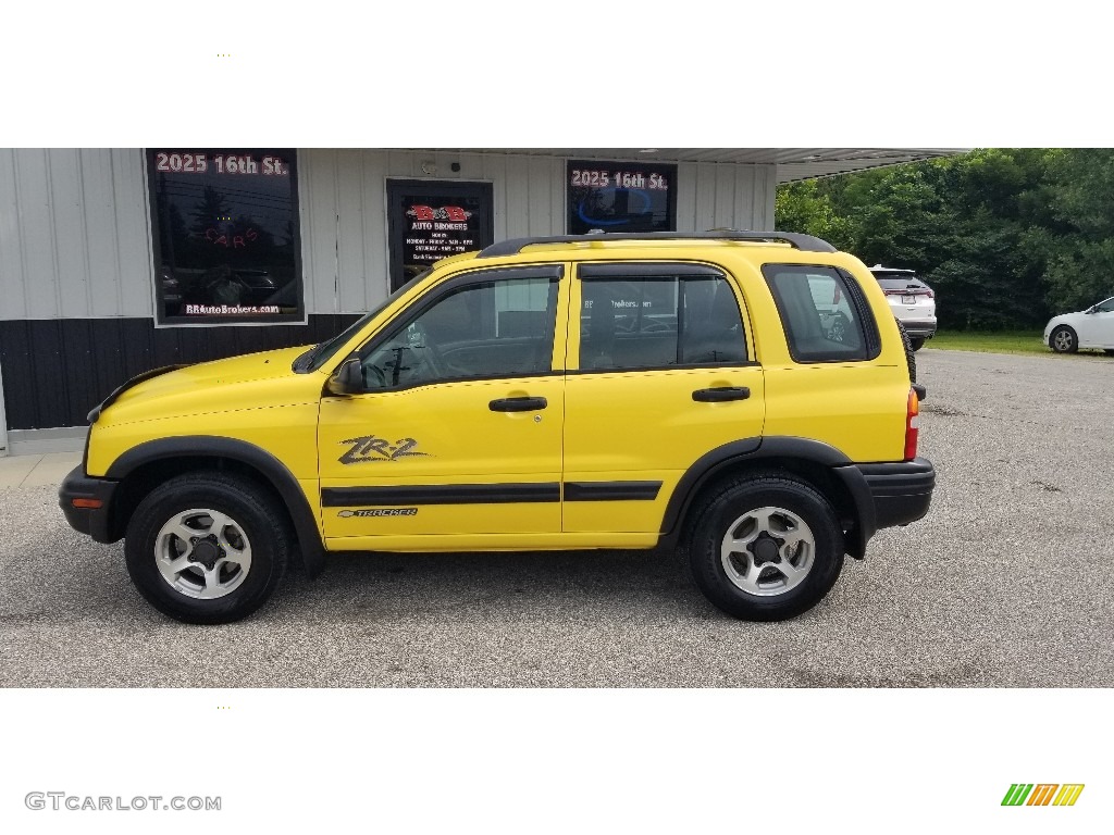 Yellow 2003 Chevrolet Tracker ZR2 4WD Hard Top Exterior Photo #139178493