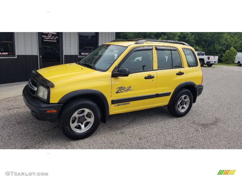 Yellow 2003 Chevrolet Tracker ZR2 4WD Hard Top Exterior Photo #139178676