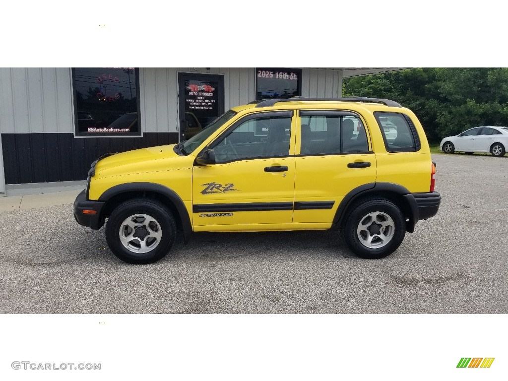 Yellow 2003 Chevrolet Tracker ZR2 4WD Hard Top Exterior Photo #139178954