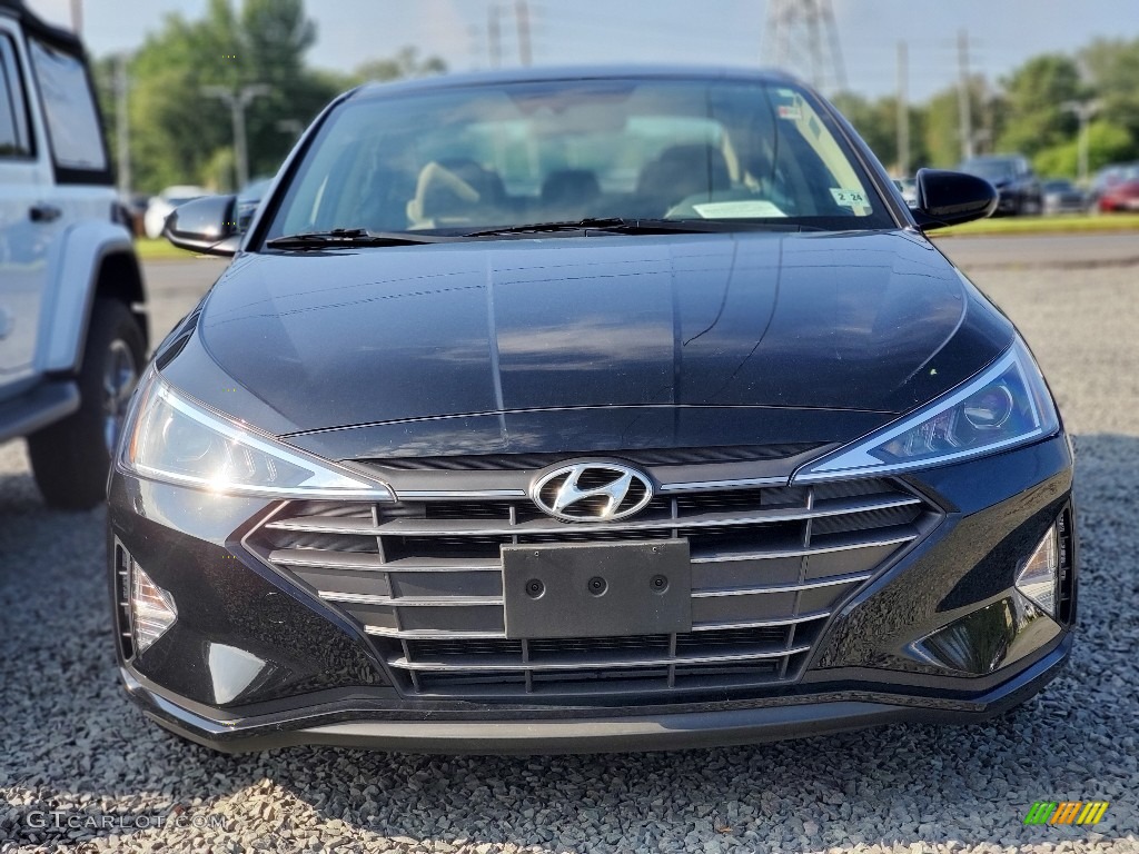 2019 Elantra SEL - Phantom Black / Beige photo #2