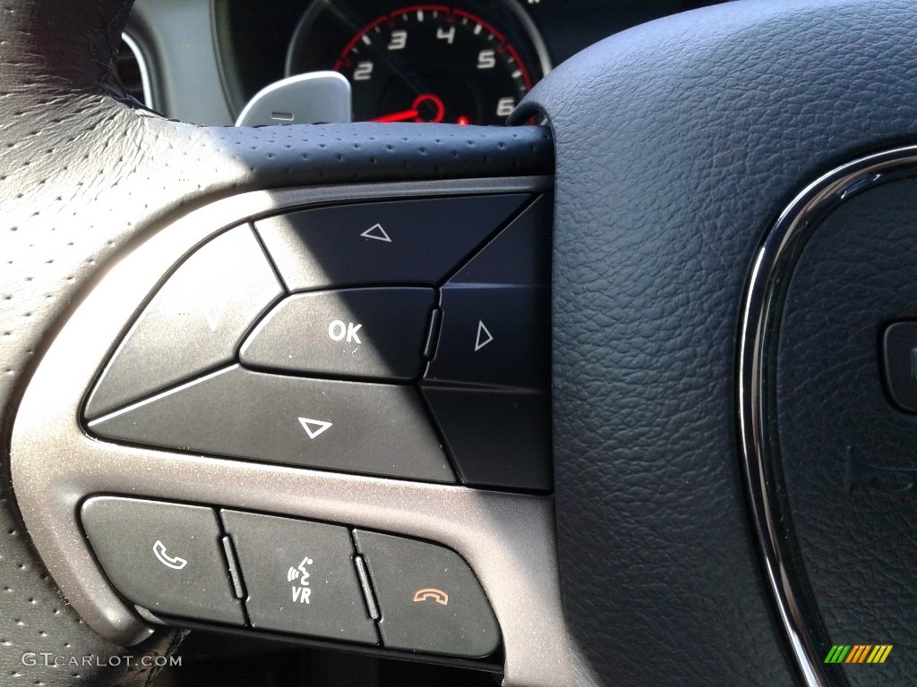 2019 Dodge Charger GT Black Steering Wheel Photo #139179789