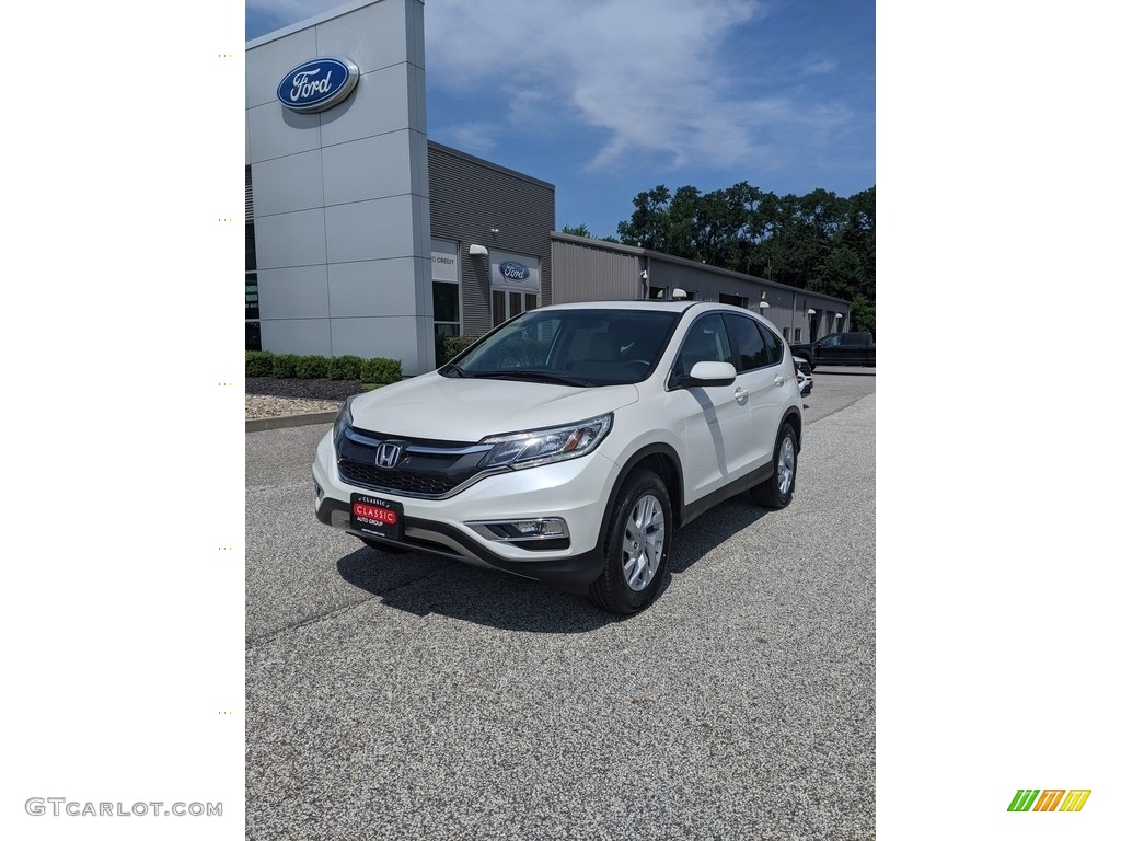 2016 CR-V EX AWD - White Diamond Pearl / Gray photo #1