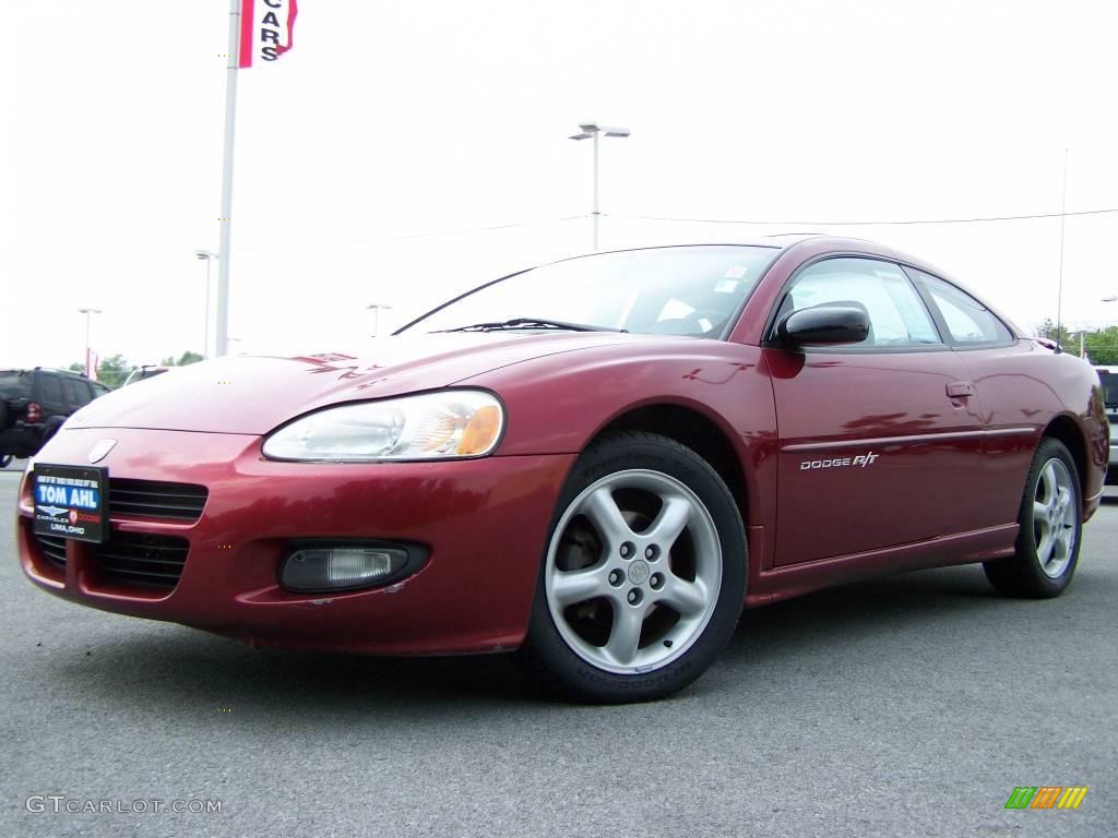 2001 Stratus R/T Coupe - Ruby Red Pearl / Black/Light Gray photo #5