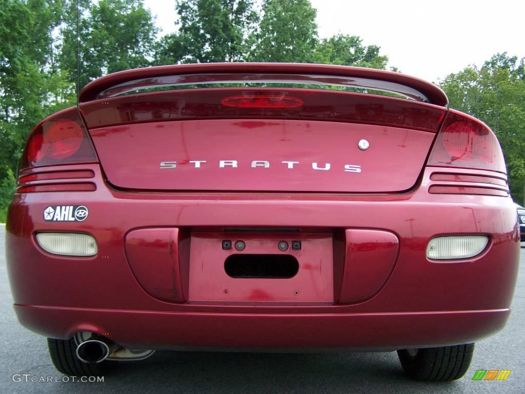 2001 Stratus R/T Coupe - Ruby Red Pearl / Black/Light Gray photo #6