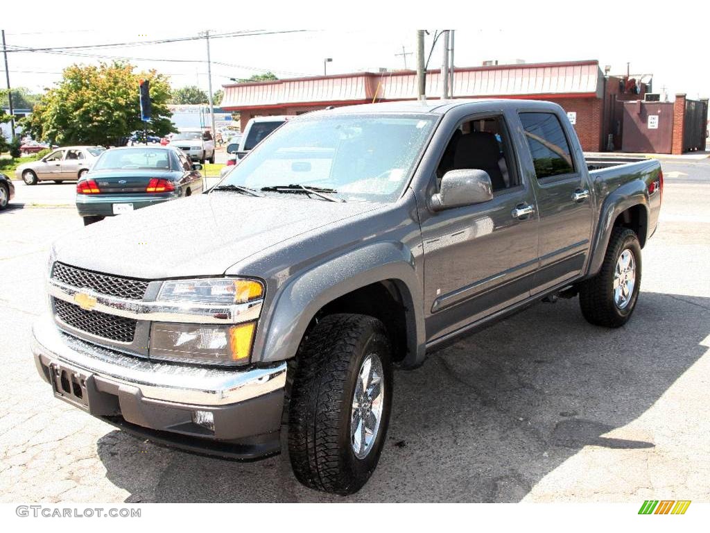 2009 Colorado LT Crew Cab 4x4 - Dark Gray Metallic / Ebony photo #1