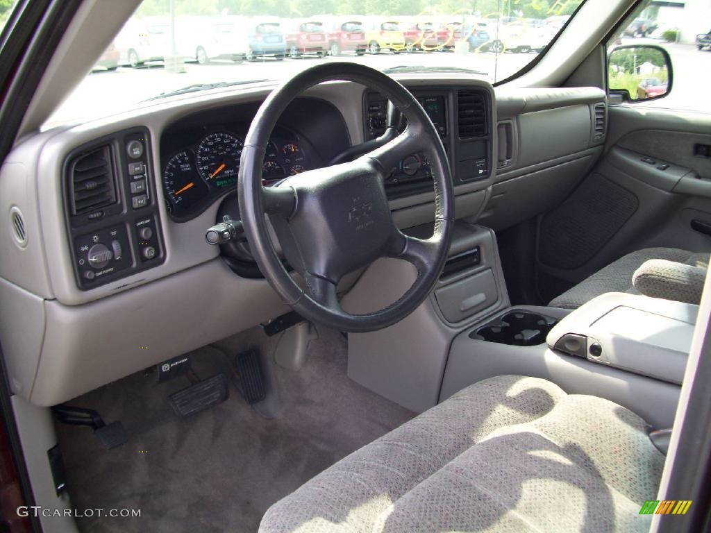 1999 Silverado 1500 LS Extended Cab 4x4 - Dark Carmine Red Metallic / Medium Gray photo #11