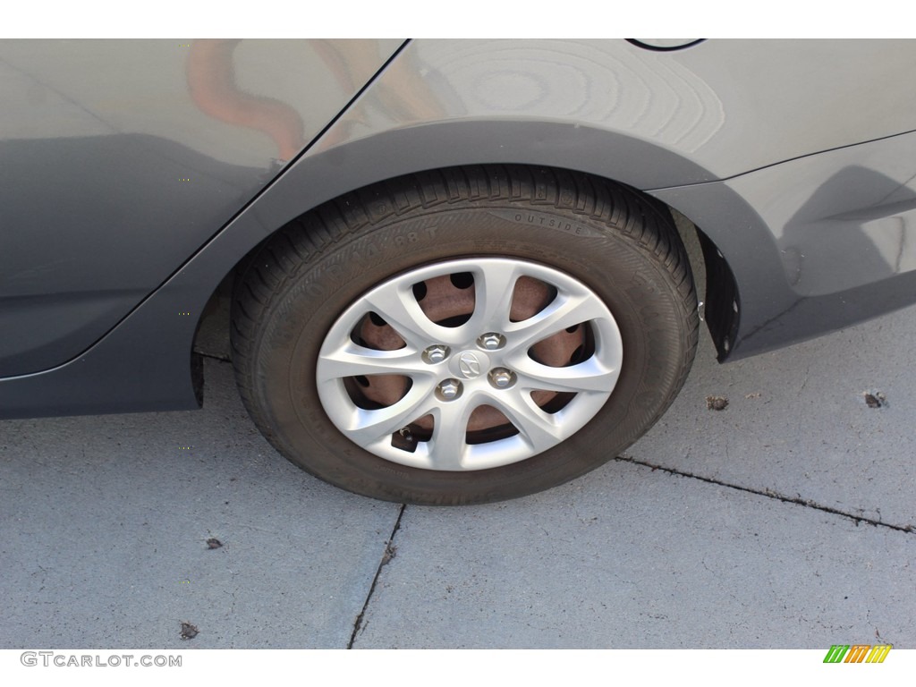 2012 Accent GLS 4 Door - Cyclone Gray / Gray photo #6