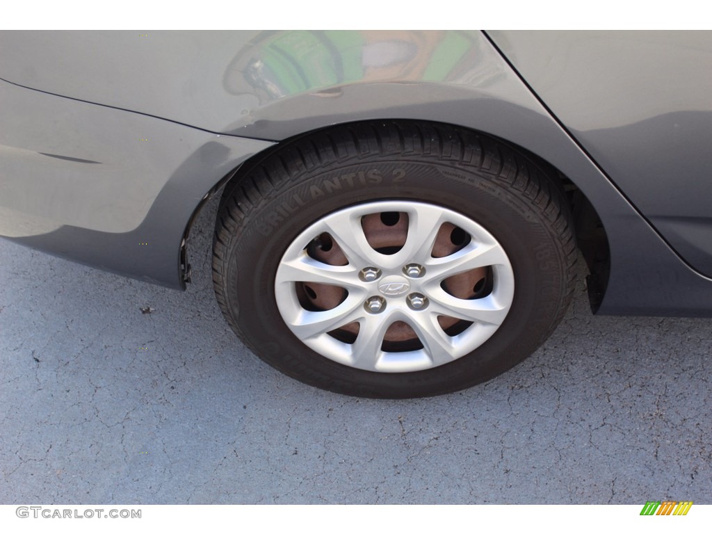 2012 Accent GLS 4 Door - Cyclone Gray / Gray photo #11