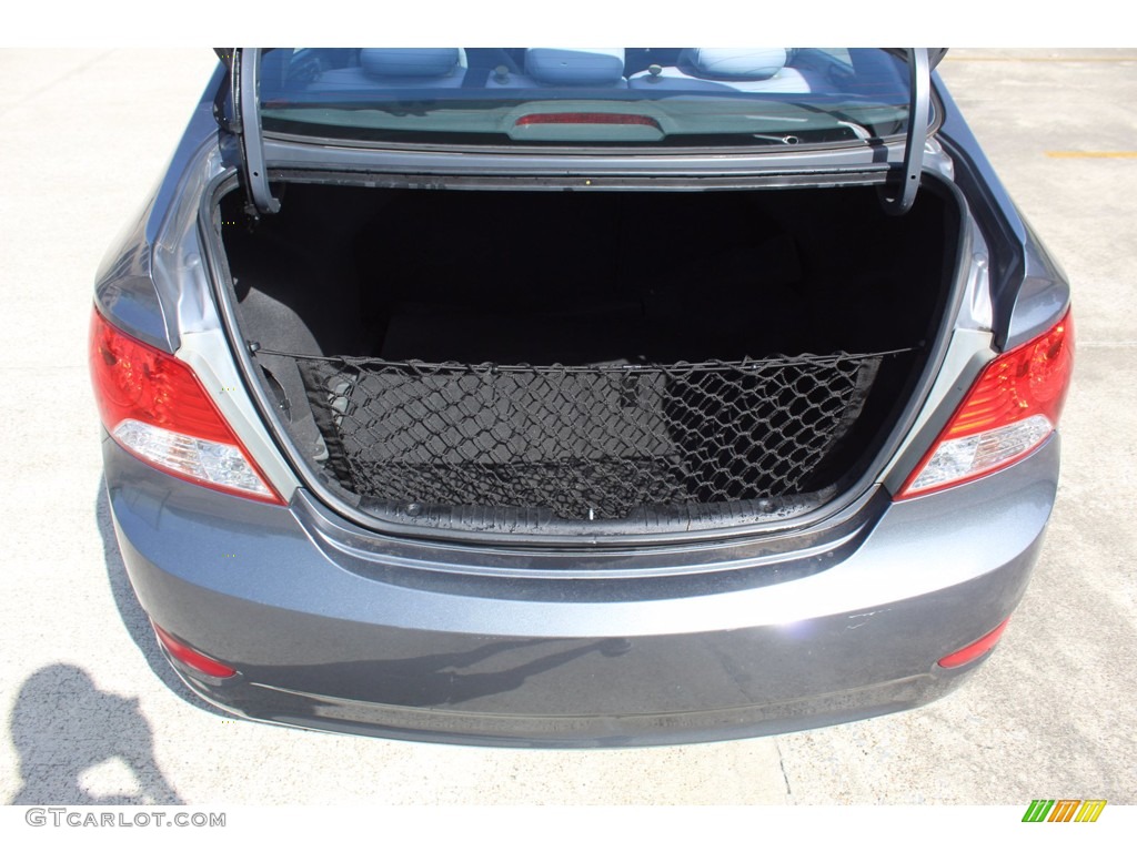 2012 Accent GLS 4 Door - Cyclone Gray / Gray photo #24