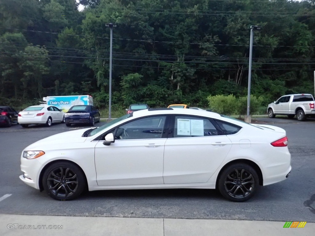 White Platinum 2018 Ford Fusion SE AWD Exterior Photo #139184352