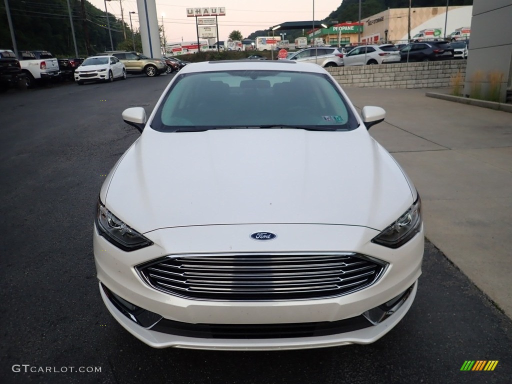 White Platinum 2018 Ford Fusion SE AWD Exterior Photo #139184370