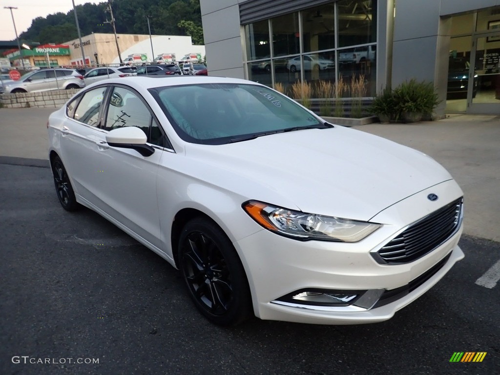 2018 Fusion SE AWD - White Platinum / Ebony photo #9