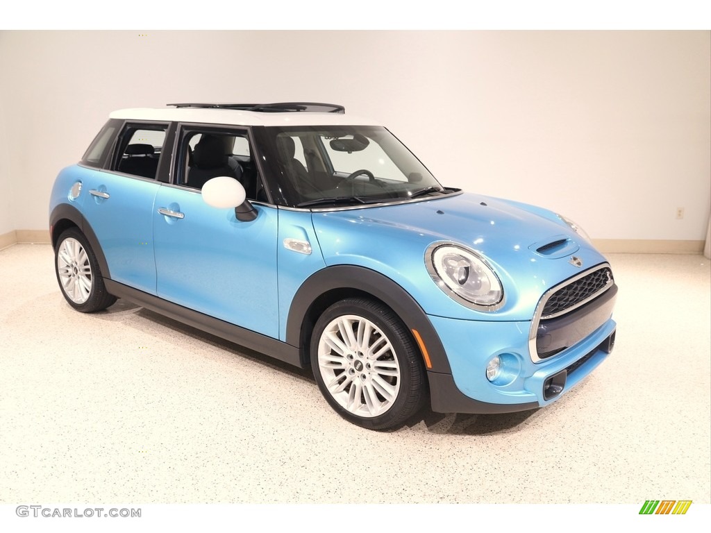 Electric Blue Metallic 2018 Mini Hardtop Cooper S 4 Door Exterior Photo #139184500