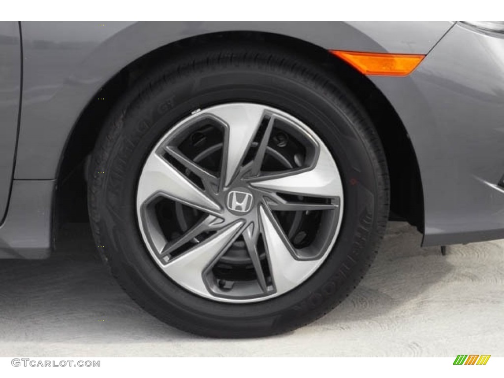 2020 Civic LX Sedan - Modern Steel Metallic / Gray photo #14