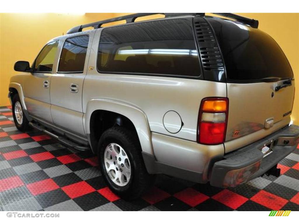 2003 Suburban 1500 Z71 4x4 - Light Pewter Metallic / Tan/Neutral photo #4