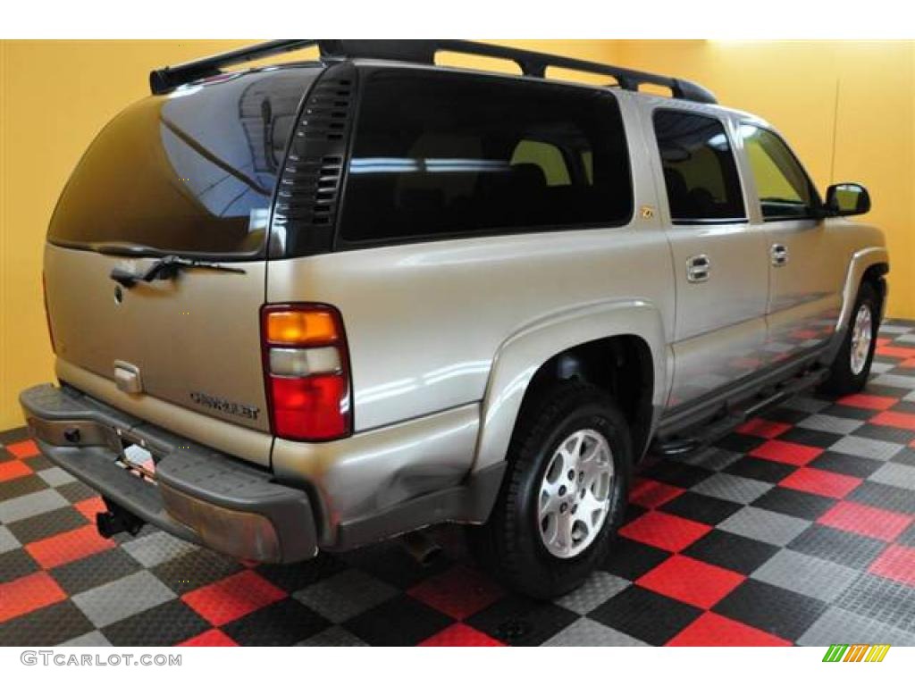 2003 Suburban 1500 Z71 4x4 - Light Pewter Metallic / Tan/Neutral photo #6