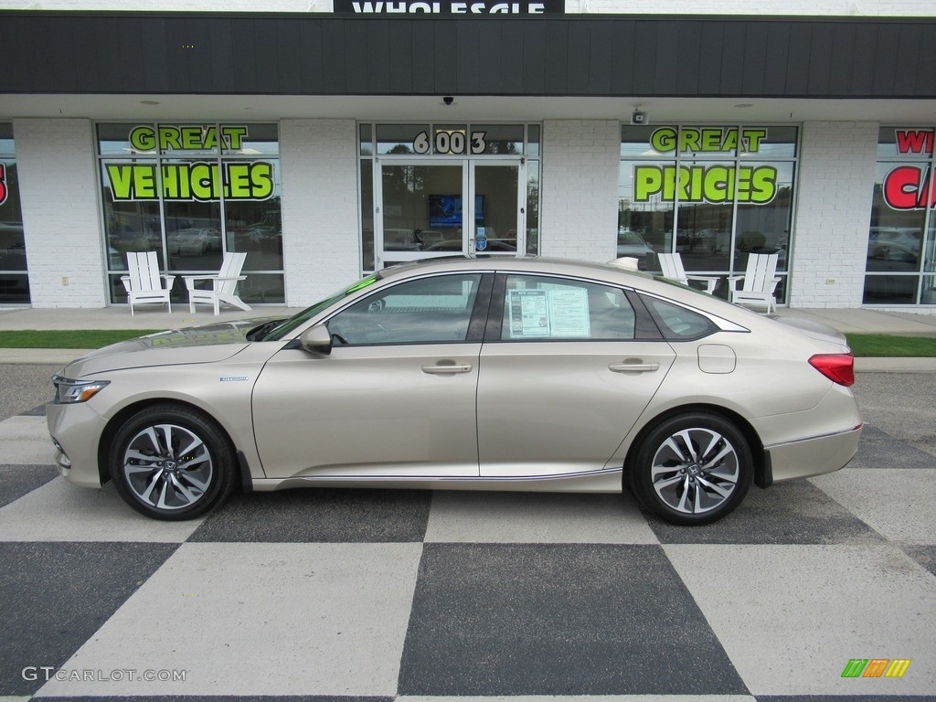2019 Accord EX-L Hybrid Sedan - Champagne Frost Pearl / Ivory photo #1