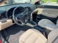 2017 Hyundai Elantra Beige Interior Prime Interior Photo